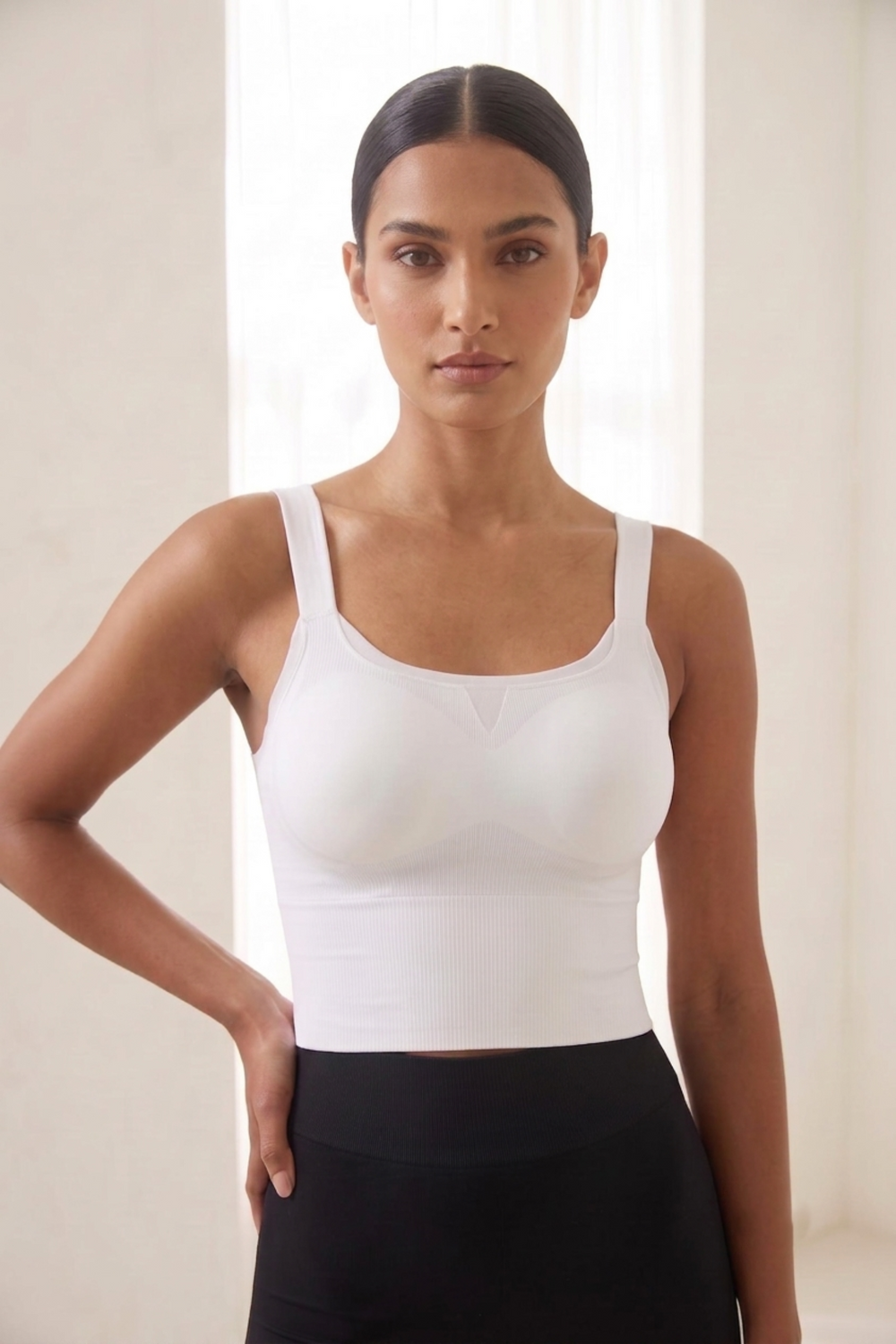 Padded Seamless Cami Top - Off White