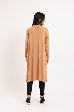 Button Closure Long Cardigan - Clue Wear