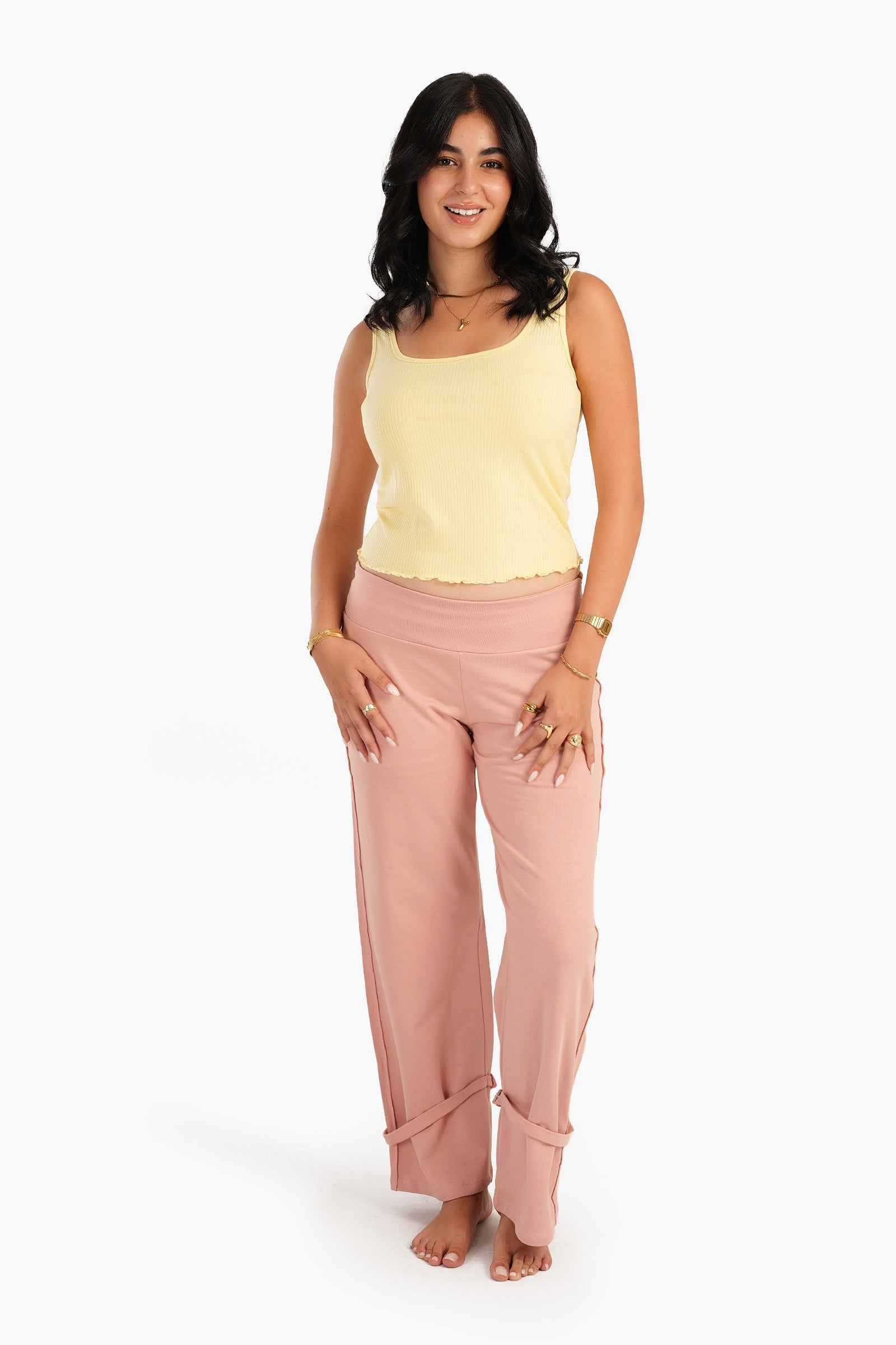 Pajama Pants with Wide Waist