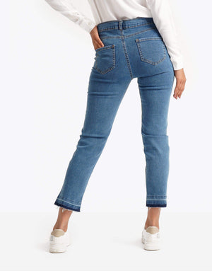 Casual regular waist Jeans pants - Carina - كارينا