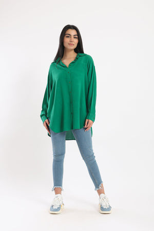 Classic Collar Long Shirt - Clue Wear