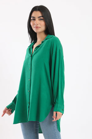 Classic Collar Long Shirt - Clue Wear