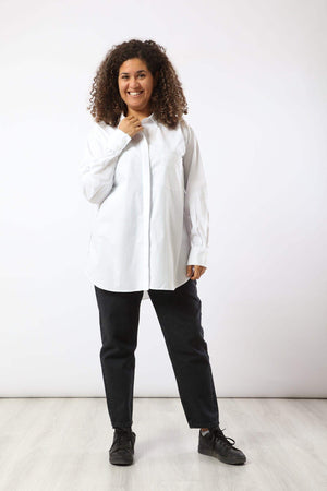 Classic Collar Plain Shirt - Carina - كارينا