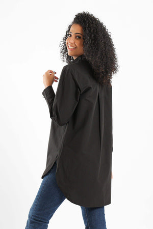 Collared High Low Shirt - Carina - كارينا