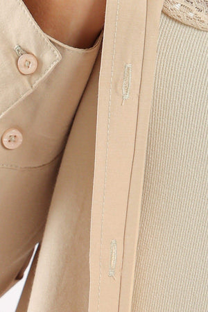 Collared High Low Shirt - Carina - كارينا