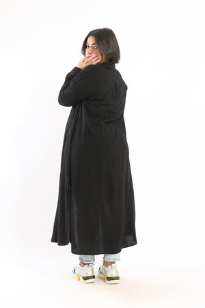 Collared Maxi Shirt Dress - Clue Wear