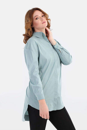 Cotton Blend Shirt - Carina - كارينا