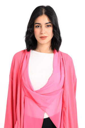Cotton Draped Poncho - Carina - كارينا