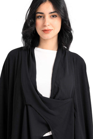 Cotton Draped Poncho - Carina - كارينا