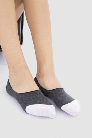 Cotton Invisible Socks - 3 Pairs - Carina - كارينا