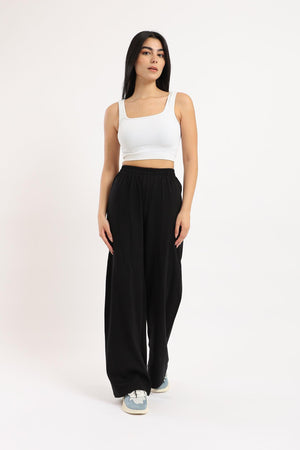Cotton Pants with Slits - Clue Wear