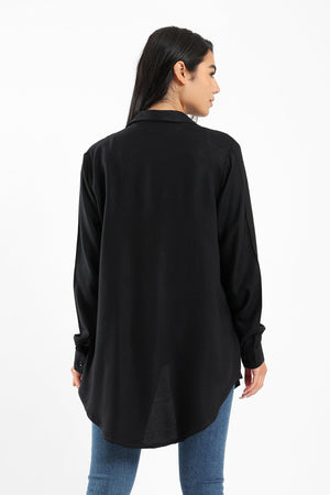 Cotton Plain Shirt - Clue Wear