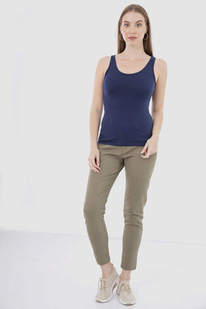 Cotton Sleeveless Tank Top - Carina - كارينا