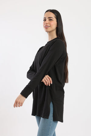 Crew Neck Solid T-Shirt - Clue-wear