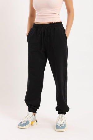 Cuffed High Waist Joggers - Clue Wear