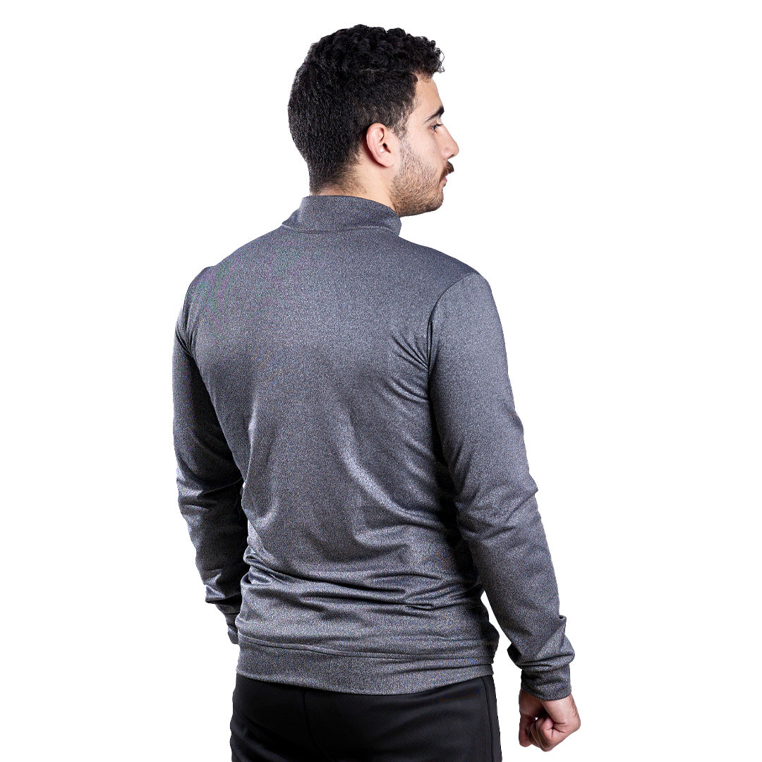 Polyester Interlock Performance Track Jacket – Dark Grey