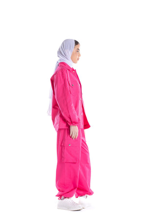Drawstring Cuffs Parachute Pants - Carina - كارينا