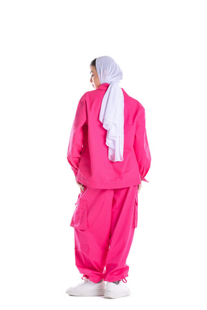 Drawstring Cuffs Parachute Pants - Carina - كارينا