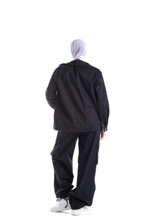 Drawstring Cuffs Parachute Pants - Carina - كارينا