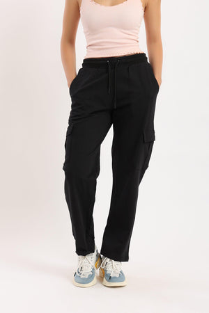 Elastic Straight Cut Pants - Clue Wear