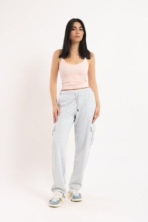 Elastic Straight Cut Pants - Clue Wear