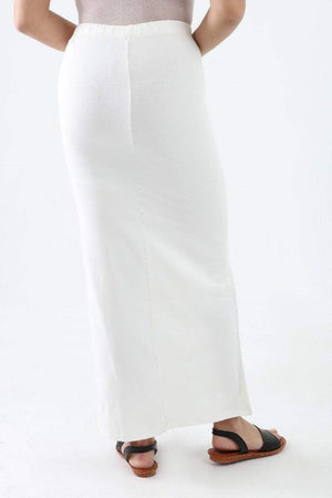 Elastic Waist Solid Maxi Skirt - Carina - كارينا