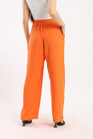 Elastic Waisted Wide Pants - Clue Wear