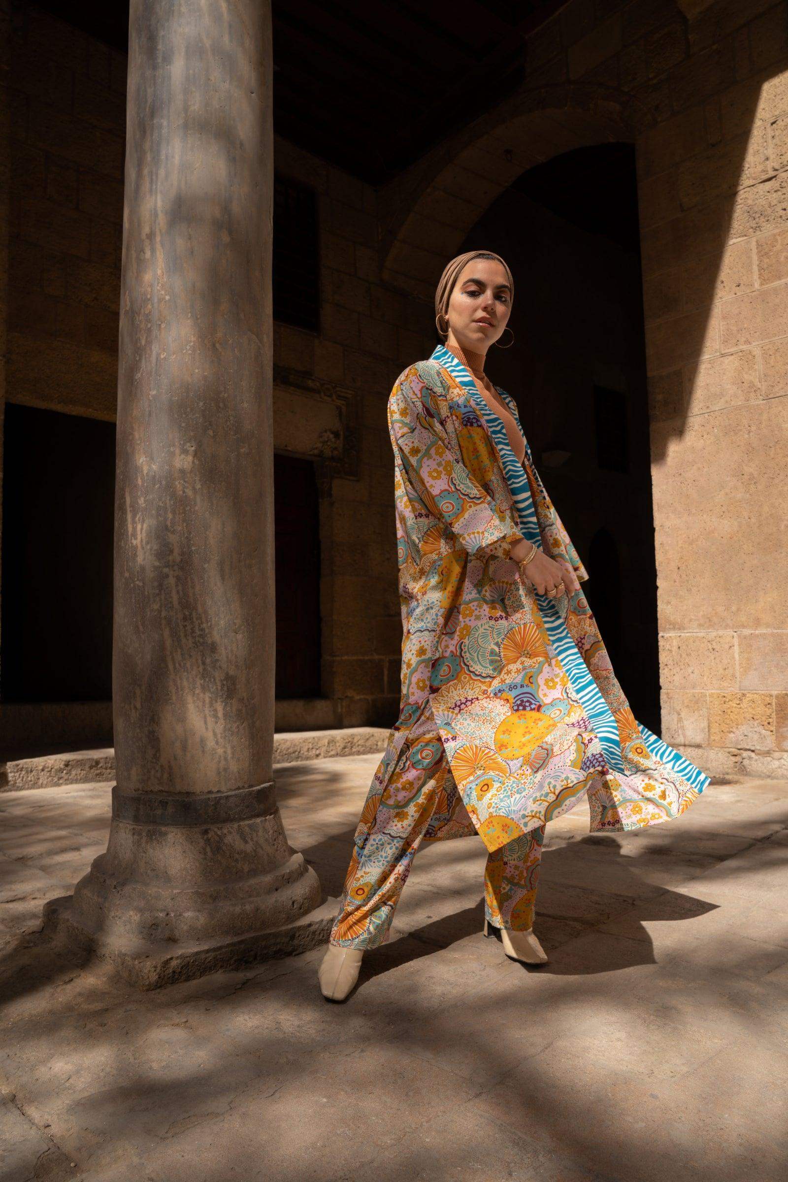 Flowery Print Pants - Carina - كارينا