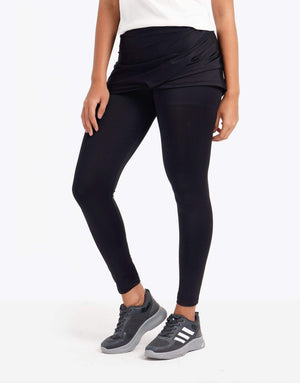 Foldover Ruched Skirted Leggings - Carina - كارينا