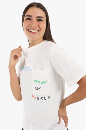 Front Print Lounge T-Shirt - Carina - كارينا