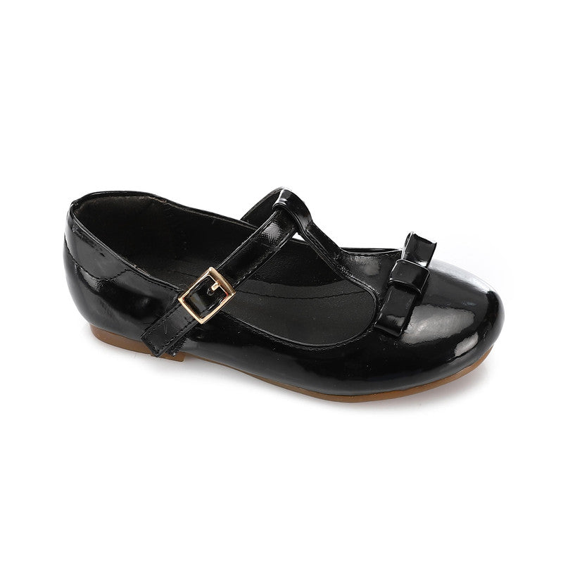 Patent Bow Mary Jane Flat – Black (3032)
