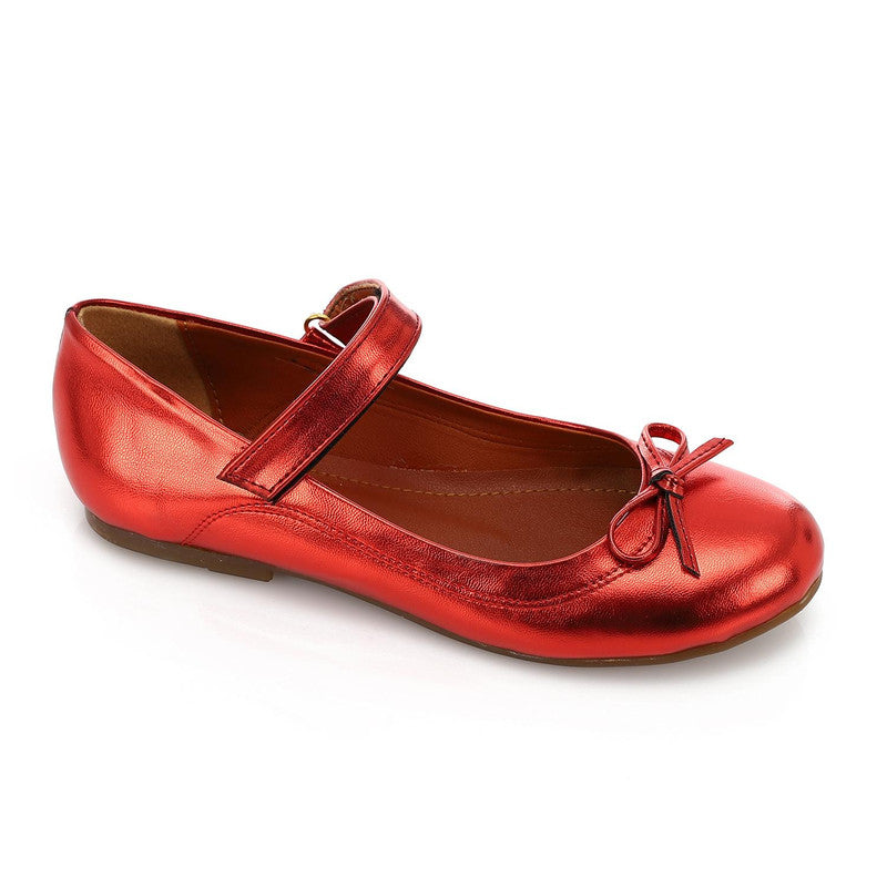 Bow Mary Jane Ballet Flat – Red (3033)