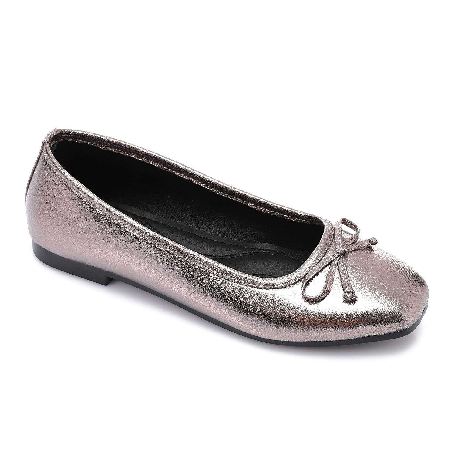 Leather Classic Ballerinas - Smoky Grey