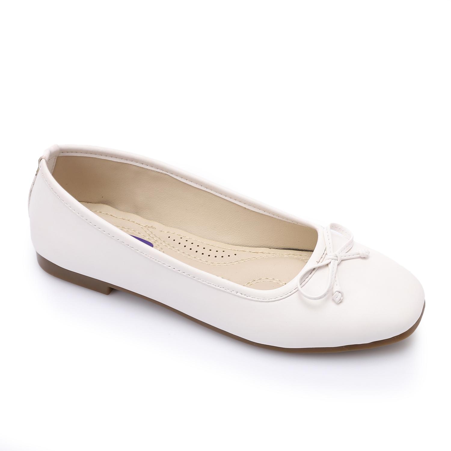 Leather Classic Ballerinas - White