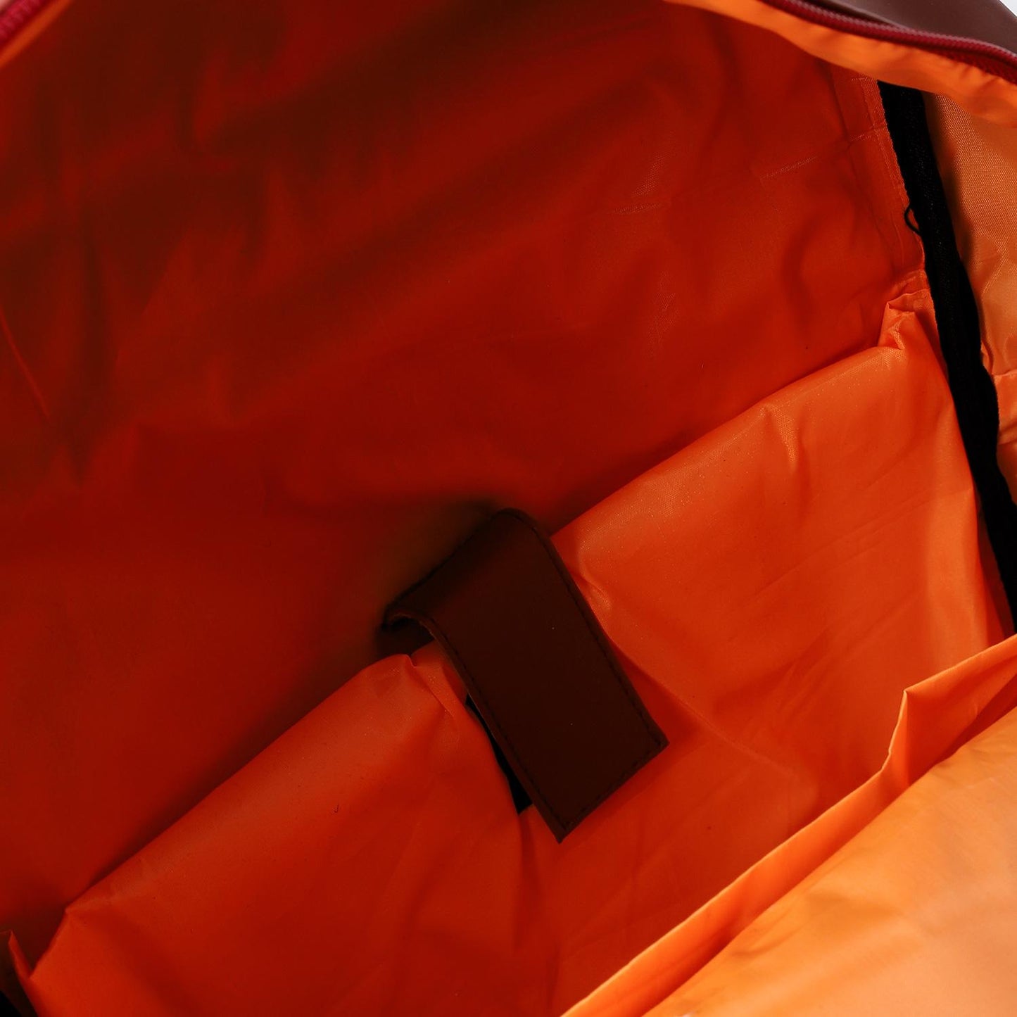 Leather Unisex Backpack - Brick Red