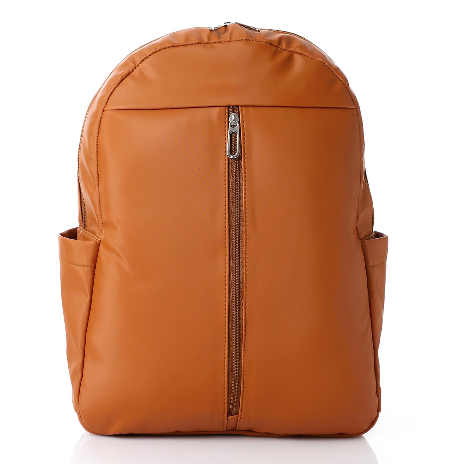 Leather Unisex Backpack - Tan