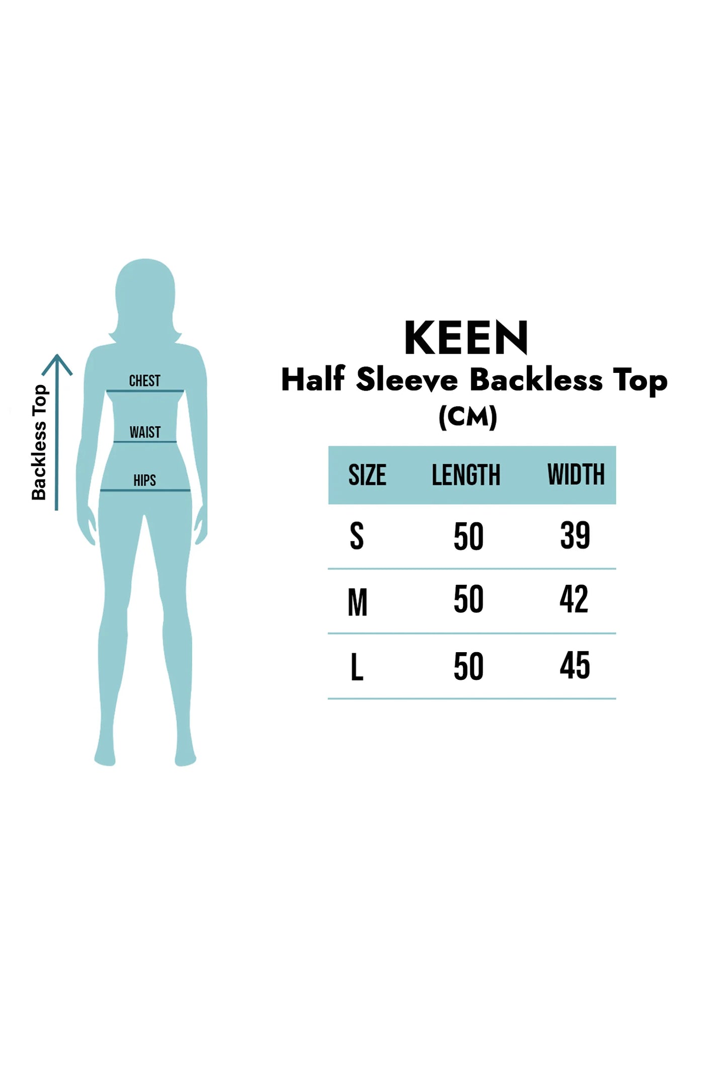 Synthetic Half Sleeve Backless Top