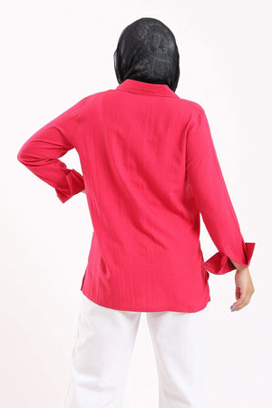 Hidden Placket Basic Shirt - Carina - كارينا