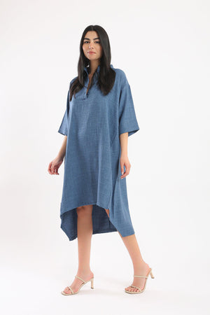 High Low Shirt Dress - Clue-wear