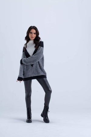 High Neck Knitted Pullover - Carina - كارينا