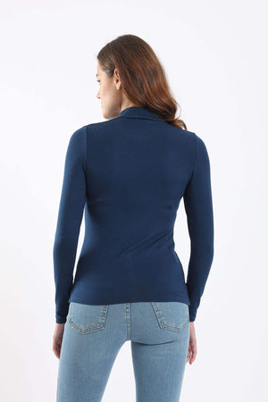 High Neck Long Sleeve Top - Carina - كارينا
