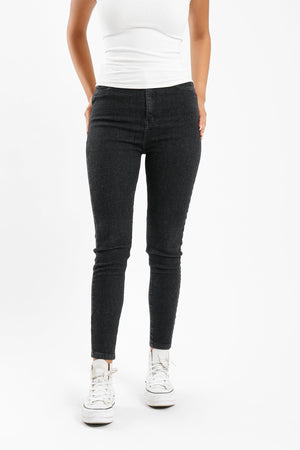 High Waist Skinny Jeans - Clue Wear