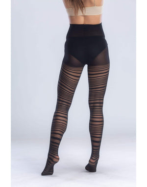 High Waist Stripped Pantyhose - Carina - كارينا