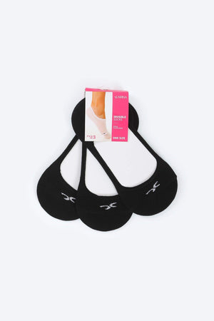 Invisible Cotton Socks - 3 Pairs - Carina - كارينا