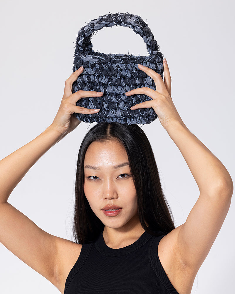 Denim Handmade Bag - Dark Blue