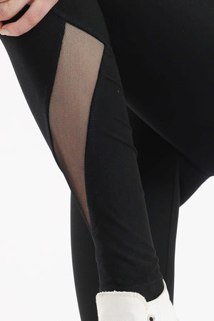 Leggings With Transparent Sections - Carina - كارينا