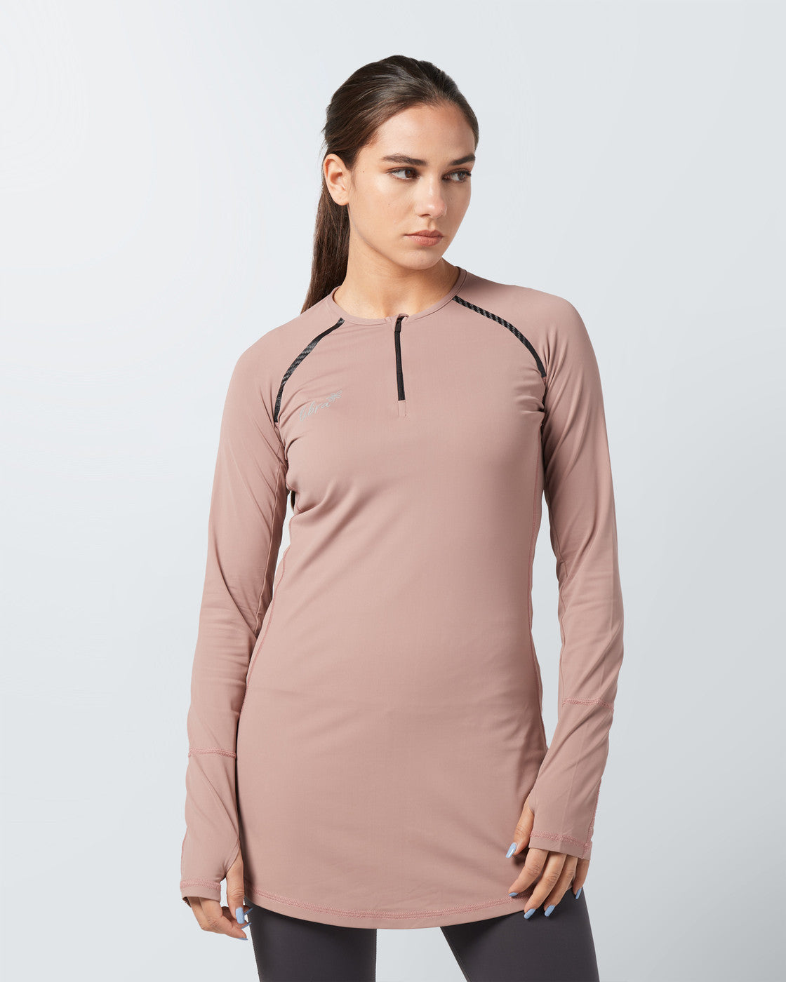 Lycra Performance Long Sleeve Top - Muted Pink