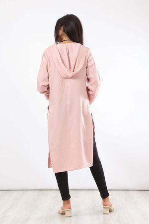 Long Sleeve Button Down Tunic Shirt - Carina - كارينا