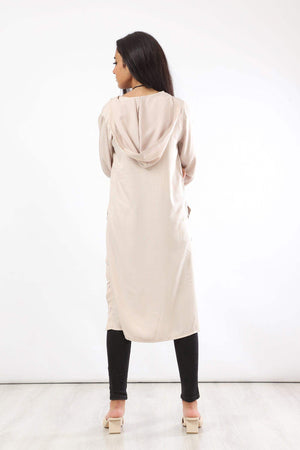 Long Sleeve Button Down Tunic Shirt - Carina - كارينا