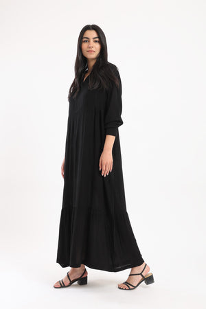 Long Sleeve Maxi Dress - Clue Wear